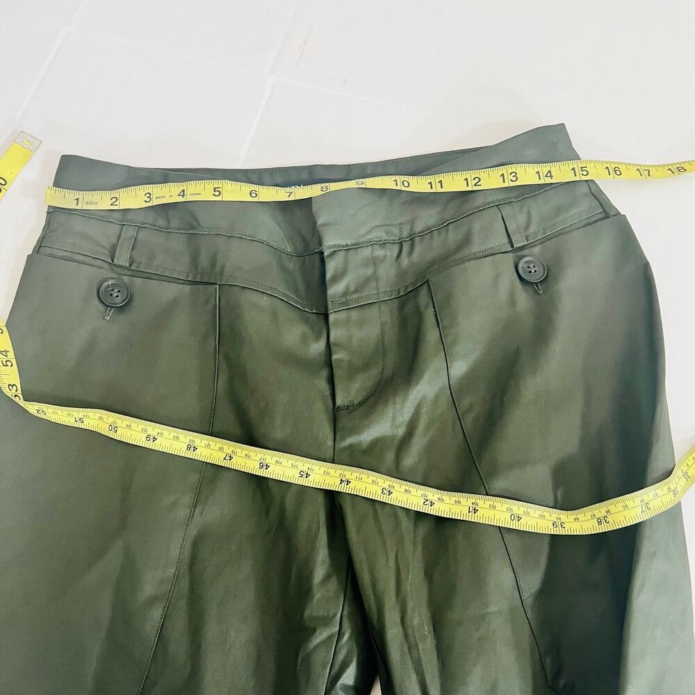 Zara Metallic Crop Pants Size S Small NWT Brown - Picture 6 of 9